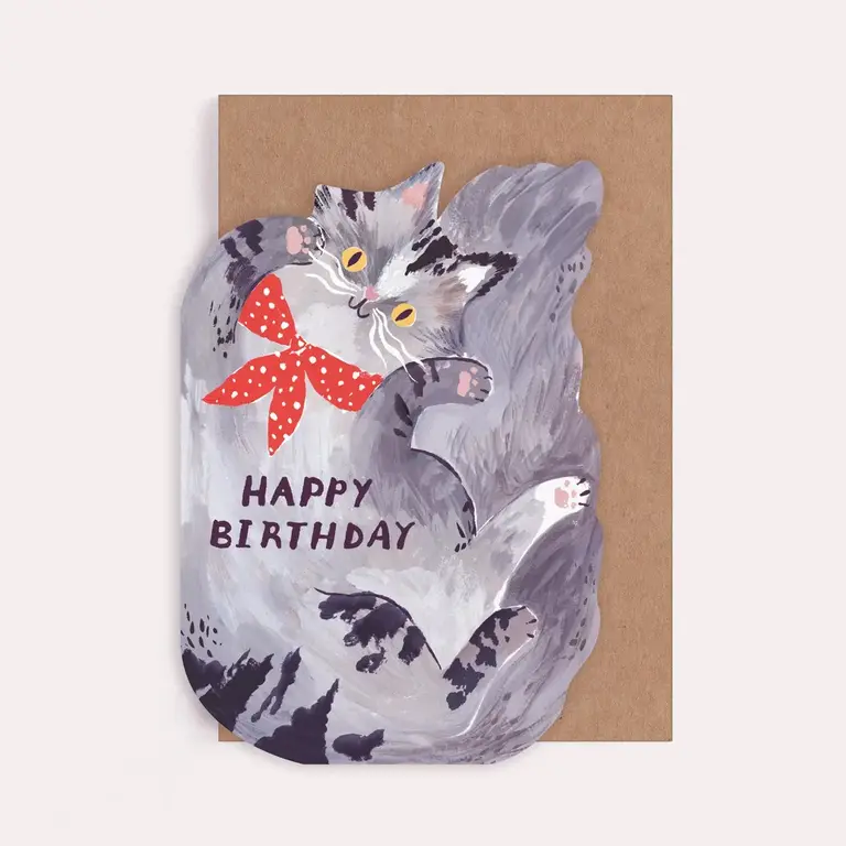 Sister Paper Sister Paper Bandana Cat Birthday Card