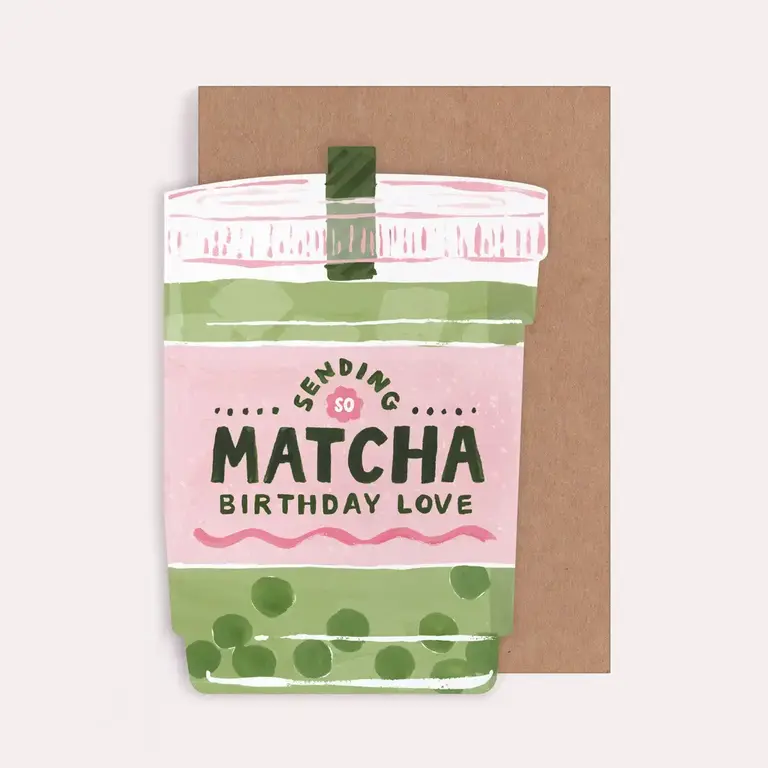 Sister Paper Sister Paper Matcha Birthday Card