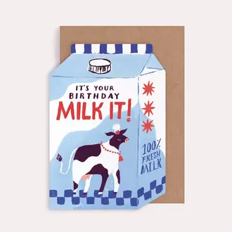 Sister Paper Sister Paper Milk It Birthday Card