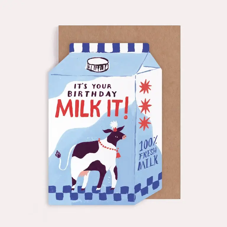 Sister Paper Sister Paper Milk It Birthday Card