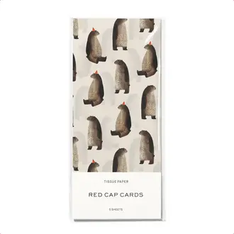 Red Cap Cards Red Cap Tissue Paper Pack (5 sheets) Party Bear