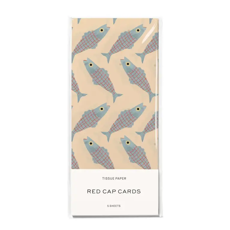 Red Cap Cards Red Cap Tissue Paper Pack (5 sheets) Herring