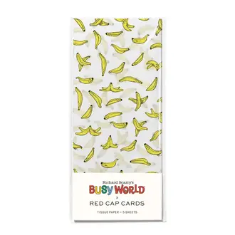 Red Cap Cards Red Cap Tissue Paper Pack (5 sheets) Bananas Gorilla