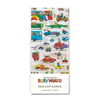 Red Cap Cards Red Cap Tissue Paper Pack (5 sheets) Busytown Cars
