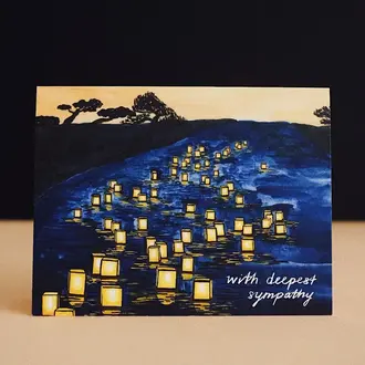 Small Adventure Small Adventure Sympathy Lanterns Card