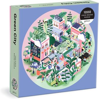 Raincoast Books Raincoast Green City 1000 pce Round Puzzle
