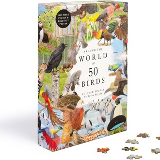 Raincoast Books Raincoast Around The World In 50 Birds 1000 Piece Puzzle