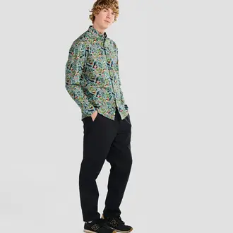 Poplin & Co. Poplin & Co Long Sleeve Shirt Winter Birds