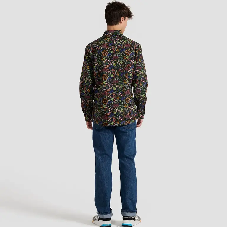 Poplin & Co. Poplin & Co Long Sleeve Shirt Snakes and Flowers