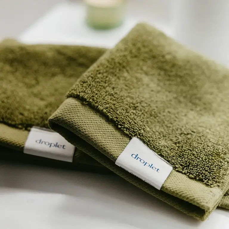 Droplet Droplet Cotton Wash Cloth
