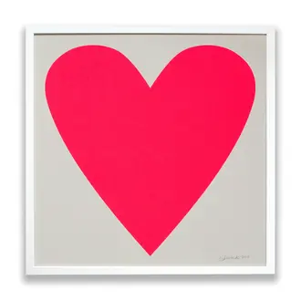 Banquet Workshop Banquet Workshop Neon Heart Print (Unframed)