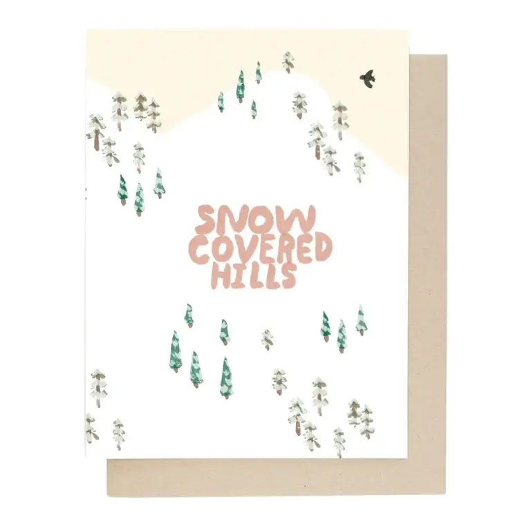 People I've Loved PIL Snow Covered Hills Card