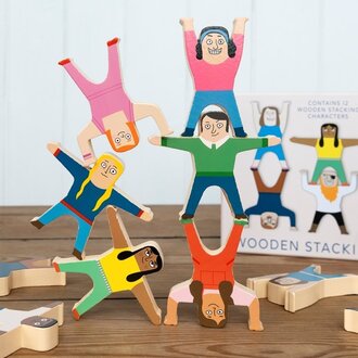 Rex London Rex London Wooden Stacking Characters Game