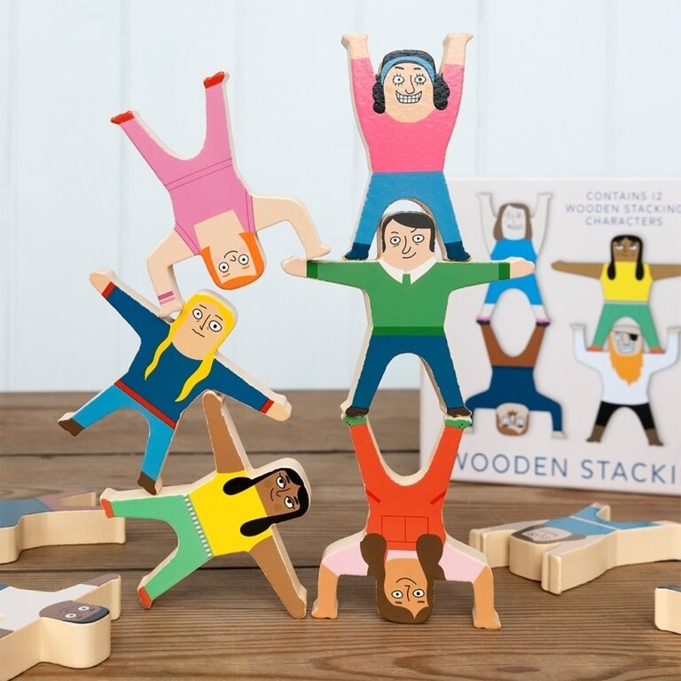 Rex London Rex London Wooden Stacking Characters Game