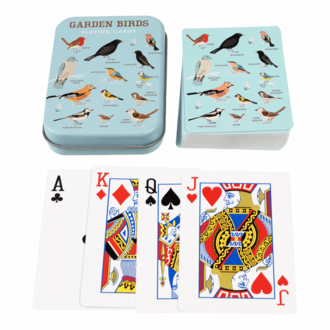 Rex London Rex London Playing Cards in A Tin - Garden Birds Rex London Rex London Playing Cards in A Tin - Garden Birds