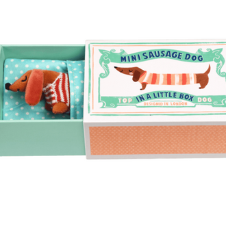 Rex London Rex London Mini Sausage Dog In A Box Rex London Rex London Mini Sausage Dog In A Box