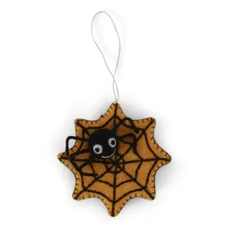 EGS EGS Fair Trade Ornament Yellow Spider Web