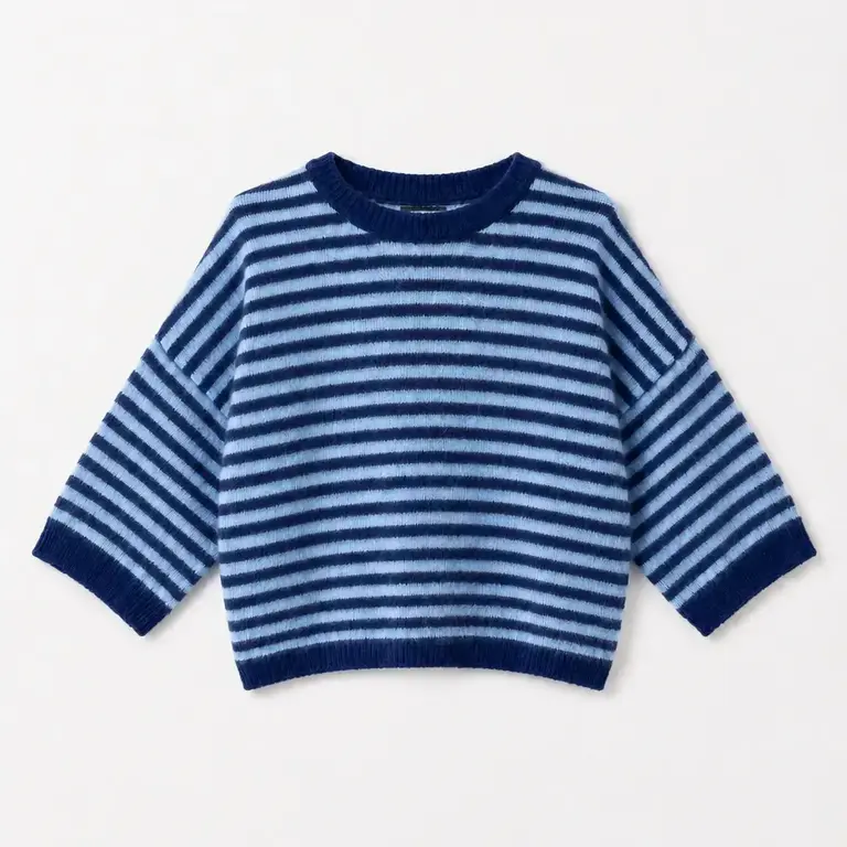Tamba Tamba Floofy Striped Oversize Pullover O/S