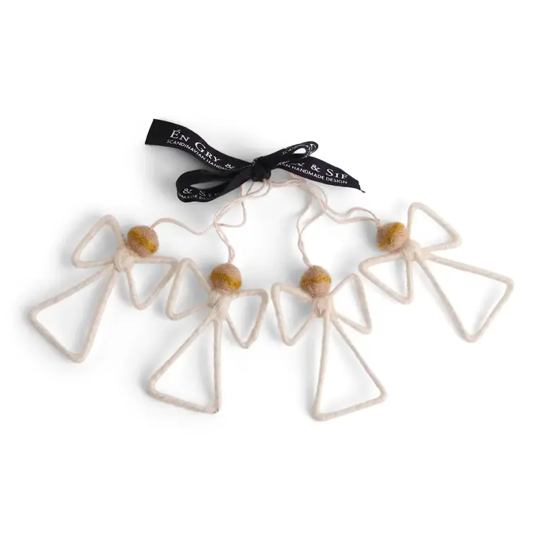 EGS EGS Fair Trade Ornaments Angels White S/4