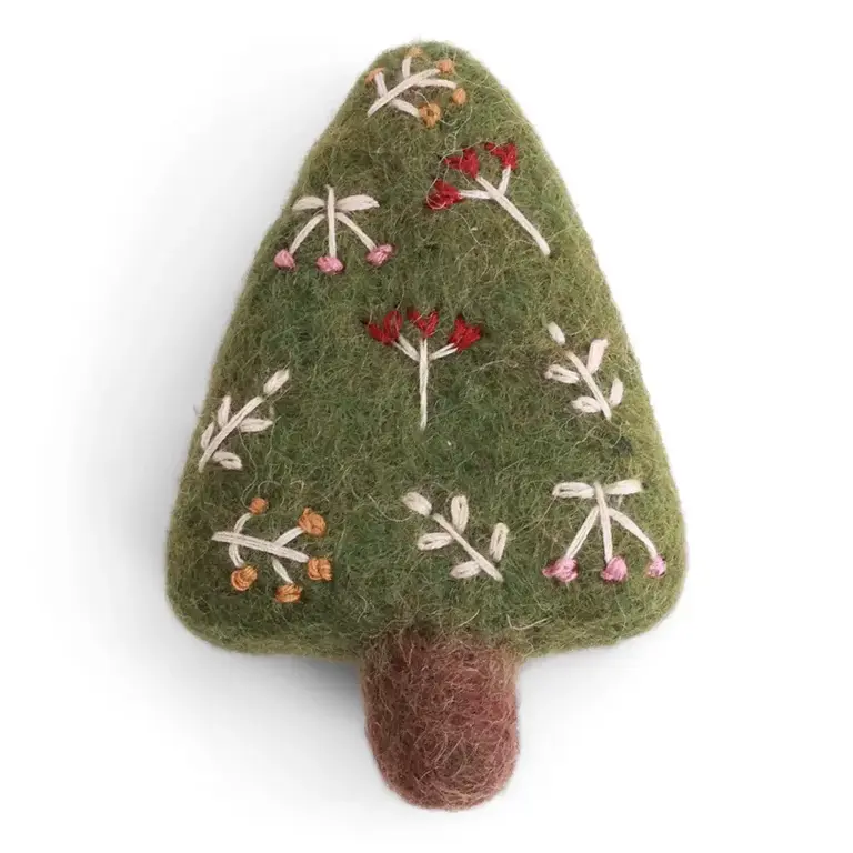 EGS EGS Fair Trade Ornament Wee Embroidered Tree