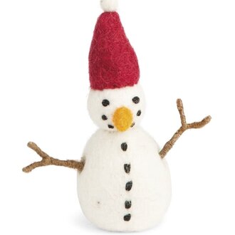 EGS EGS Fair Trade Snowman w Red Hat 11cm EGS EGS Fair Trade Snowman w Red Hat 11cm