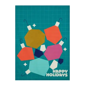PK Handcraft Polygon Cotton Holiday Kitchen Towel
