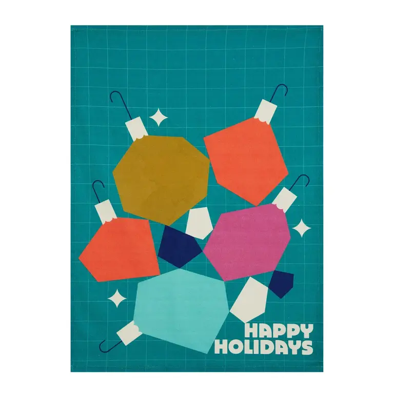 PK Handcraft Polygon Cotton Holiday Kitchen Towel