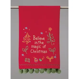 PK Handcraft Embroidered  Cotton Kitchen Towel Believe In The Magic