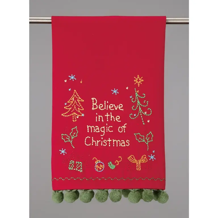 PK Handcraft Embroidered  Cotton Kitchen Towel Believe In The Magic
