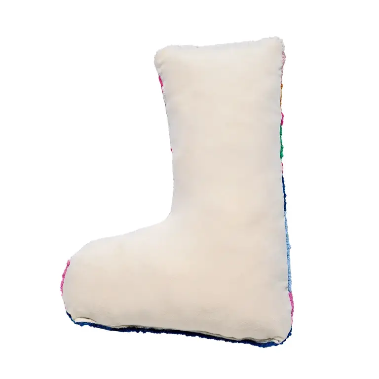 PK Handcraft Hooked Wool Ski Boot Cushion 12x16"