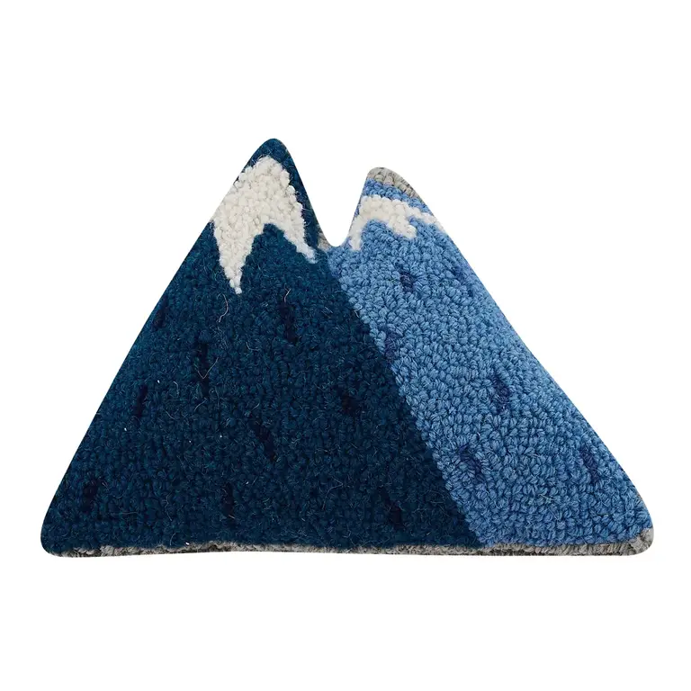 PK Handcraft Hooked Wool Mountains Cushion 8x12"