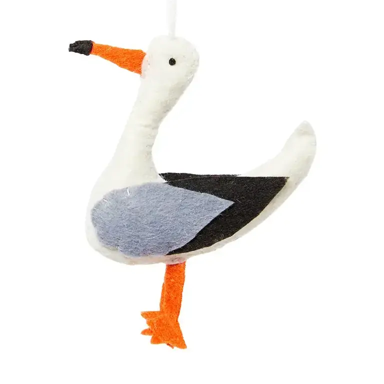 SRB Seagull Felted Ornament