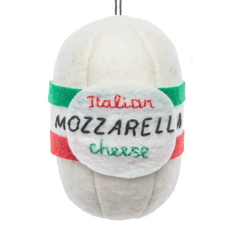 SRB Mozzarella Cheese Felted Ornament