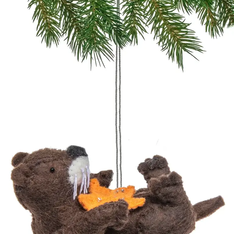 SRB Sea Otter Felted Ornament