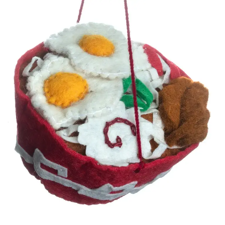 SRB Ramen Felted Ornament