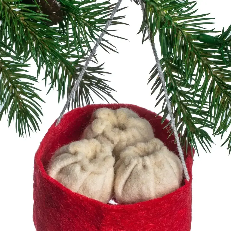 SRB Dim Sum Felted Ornament