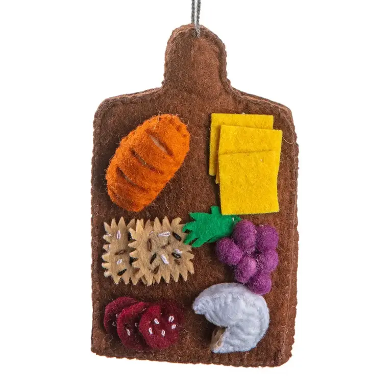 SRB Charcuterie Board Felted Ornament