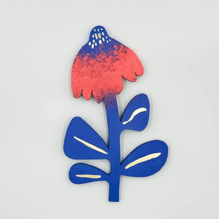 Tiffriff Tiffriff Folk Art Wall Hanging Corn Flower Droop
