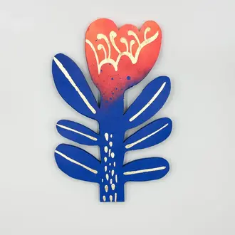 Tiffriff Tiffriff Folk Art Wall Hanging Flower #2
