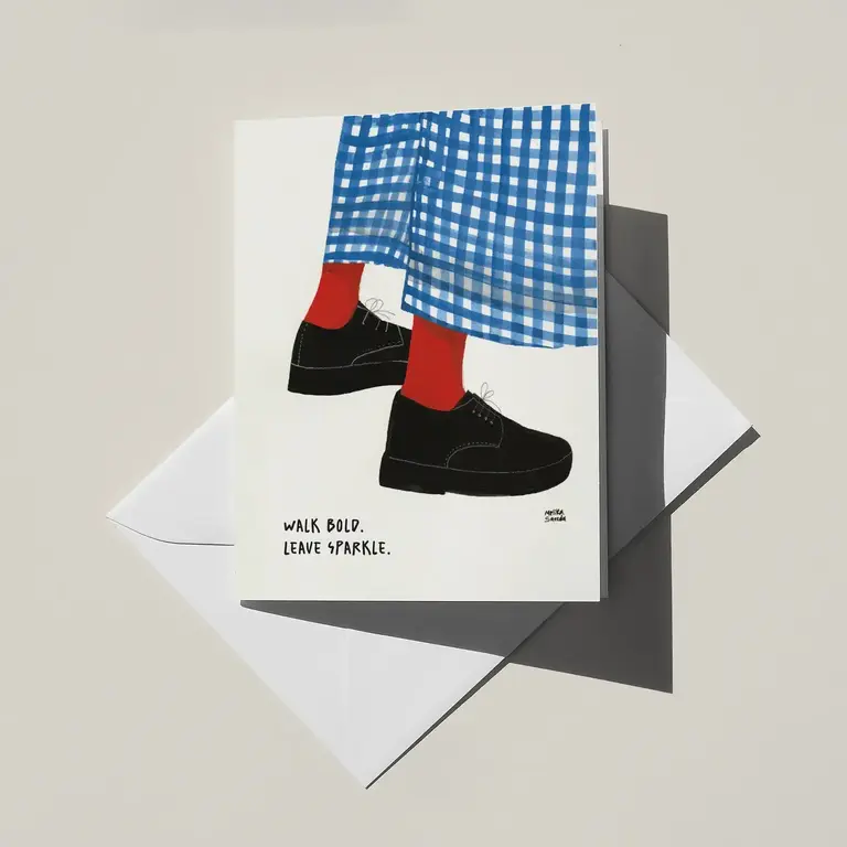 Tiffriff Tiffriff Walk Bold. Leave Sparkle Card