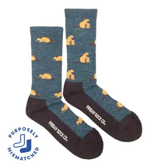 Friday Sock Co Friday Sock Co Men's Merino Socks Beavers