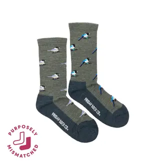 Friday Sock Co Friday Sock Co Women's Merino Socks Chickadee & Magpie