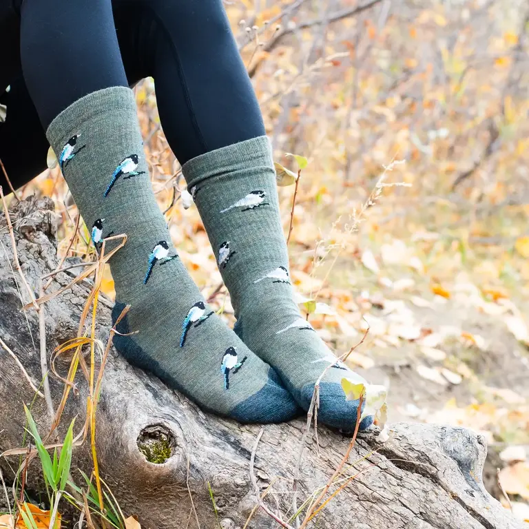Friday Sock Co Friday Sock Co Women's Merino Socks Chickadee & Magpie