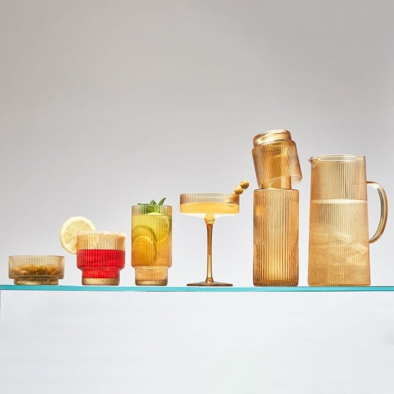 ICM ICM Ribbed Pitcher Amber 1.5 L