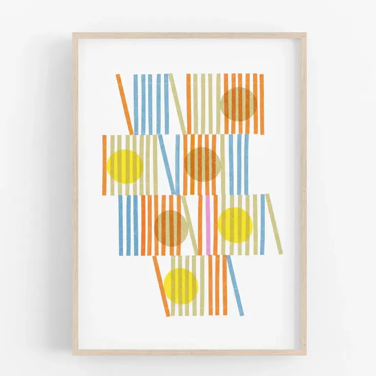 Mezzaluna Mezzaluna Risograph Print Slice (8.5x11) Unframed