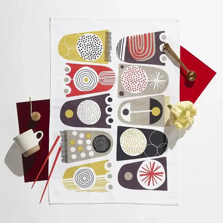 Mezzaluna Mezzaluna Heavy Weave Cotton Tea Towel Tulips