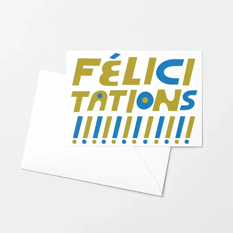 Mezzaluna Mezzaluna Risograph Card Félicitations