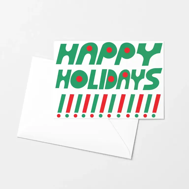 Mezzaluna Mezzaluna Risograph Card Happy Holidays