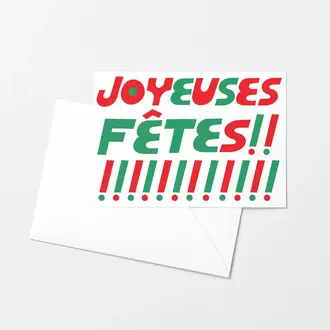 Mezzaluna Mezzaluna Risograph Card Joyeuses Fêtes