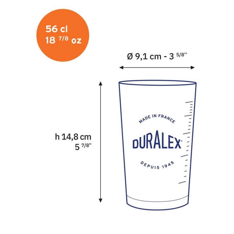 ICM Duralex Precisio Measuring Cup 560ml Marine